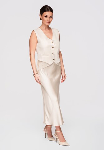 Ombre Weste in Beige