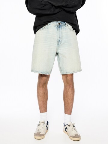 Pull&Bear Loosefit Jeans in Blauw: voorkant