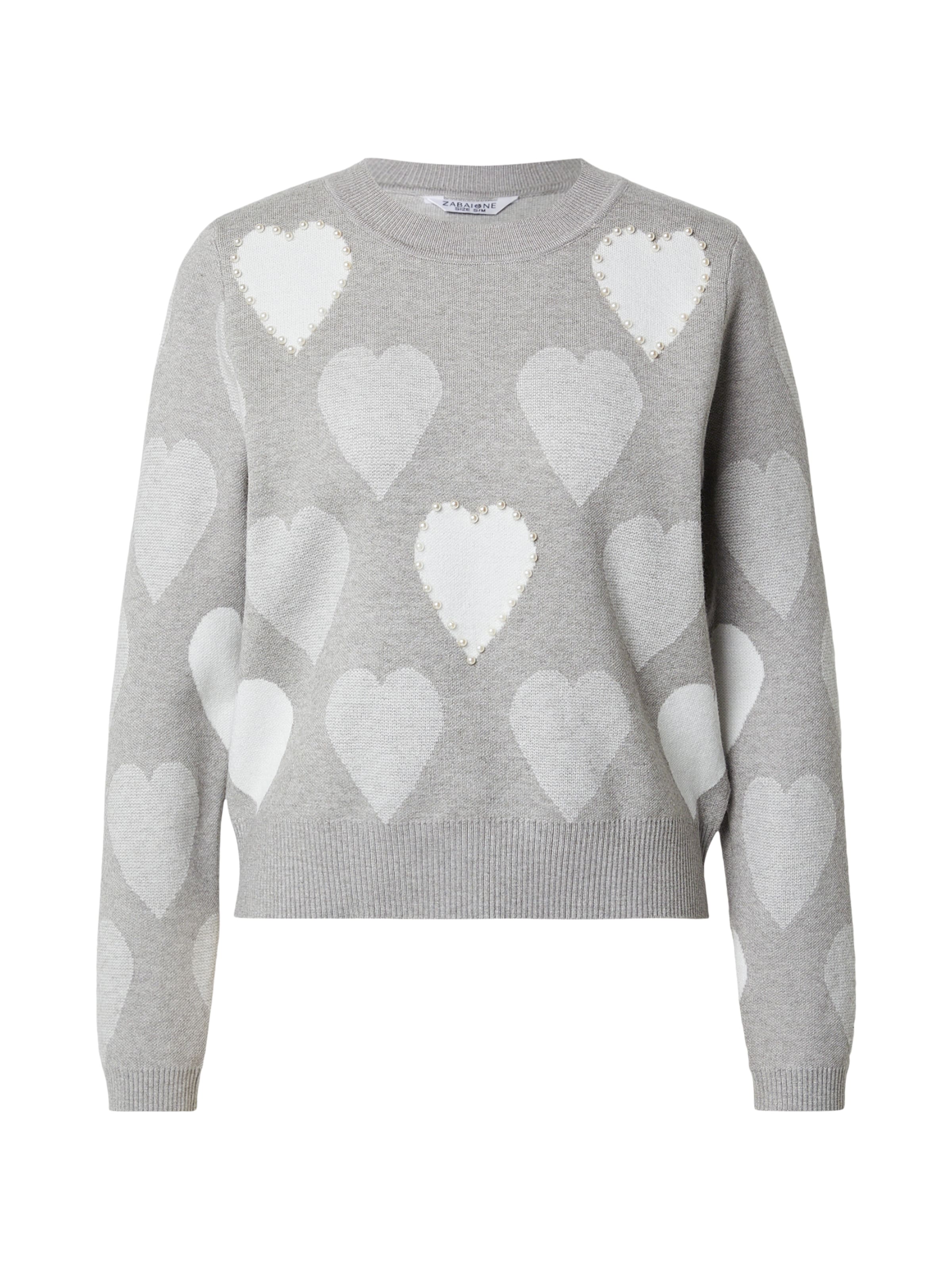 Pullover 'He44art' di ZABAIONE in grigio: frontale