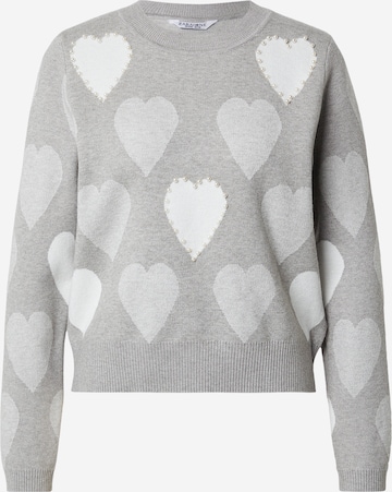 ZABAIONEPulover 'He44art' - siva boja: prednji dio