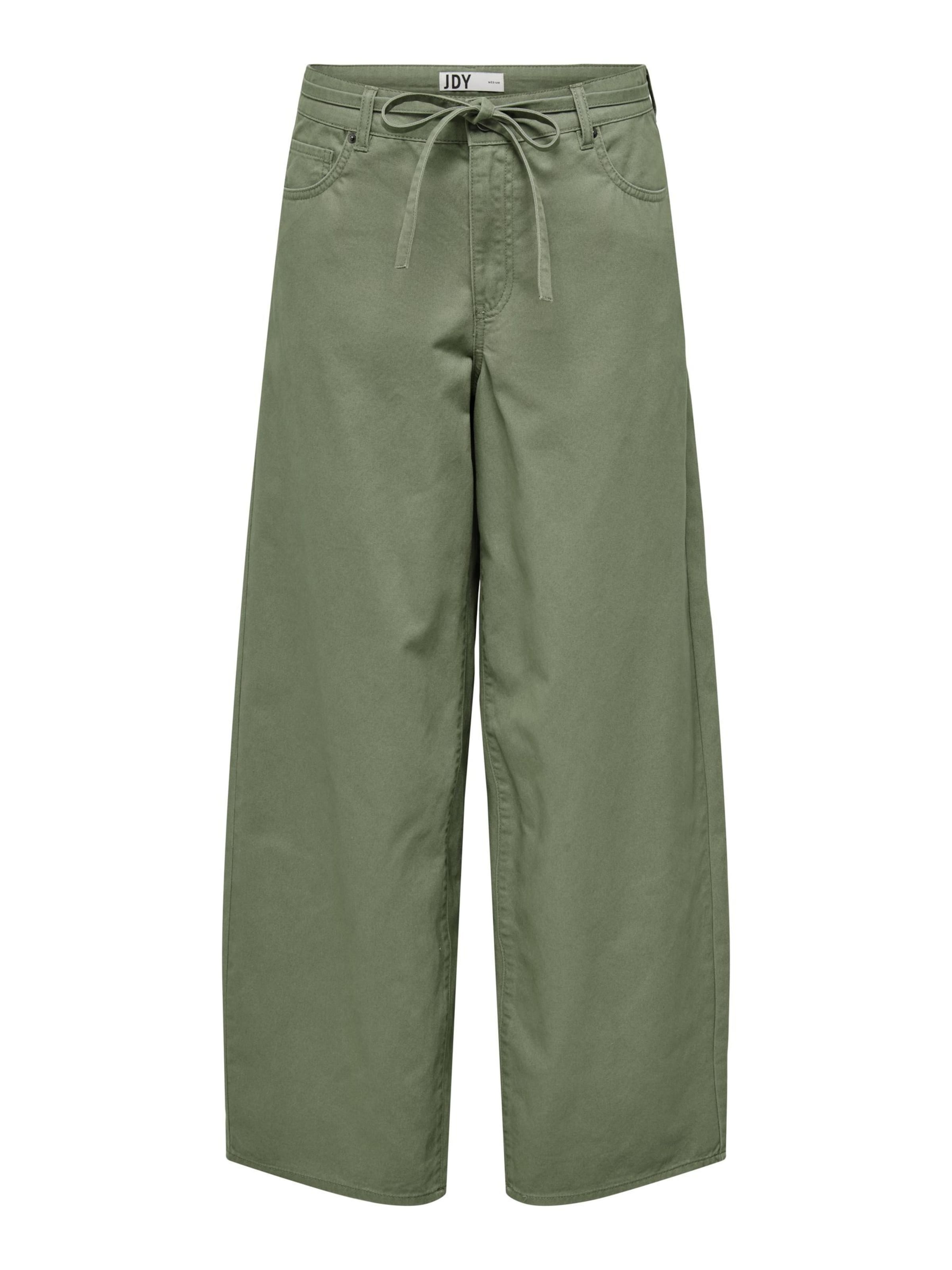 Wide Leg Pantalon 'JDYMaeve' JDY en vert : devant