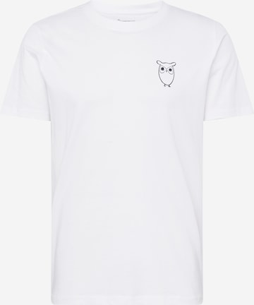 KnowledgeCotton Apparel Shirt in White: front