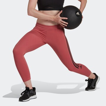 Skinny Pantaloni sportivi 'Aeroready Designed To Move -Touch' di ADIDAS SPORTSWEAR in rosso: frontale