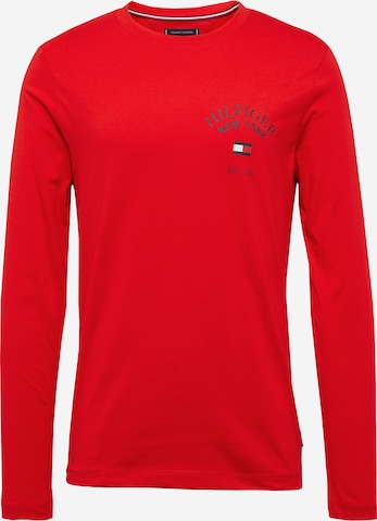TOMMY HILFIGER Shirt 'Varsity' in Rood: voorkant