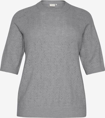 KAFFE CURVE Trui 'Tenna' in Grijs: voorkant