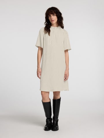 SELECTED - Vestido camisero en beige