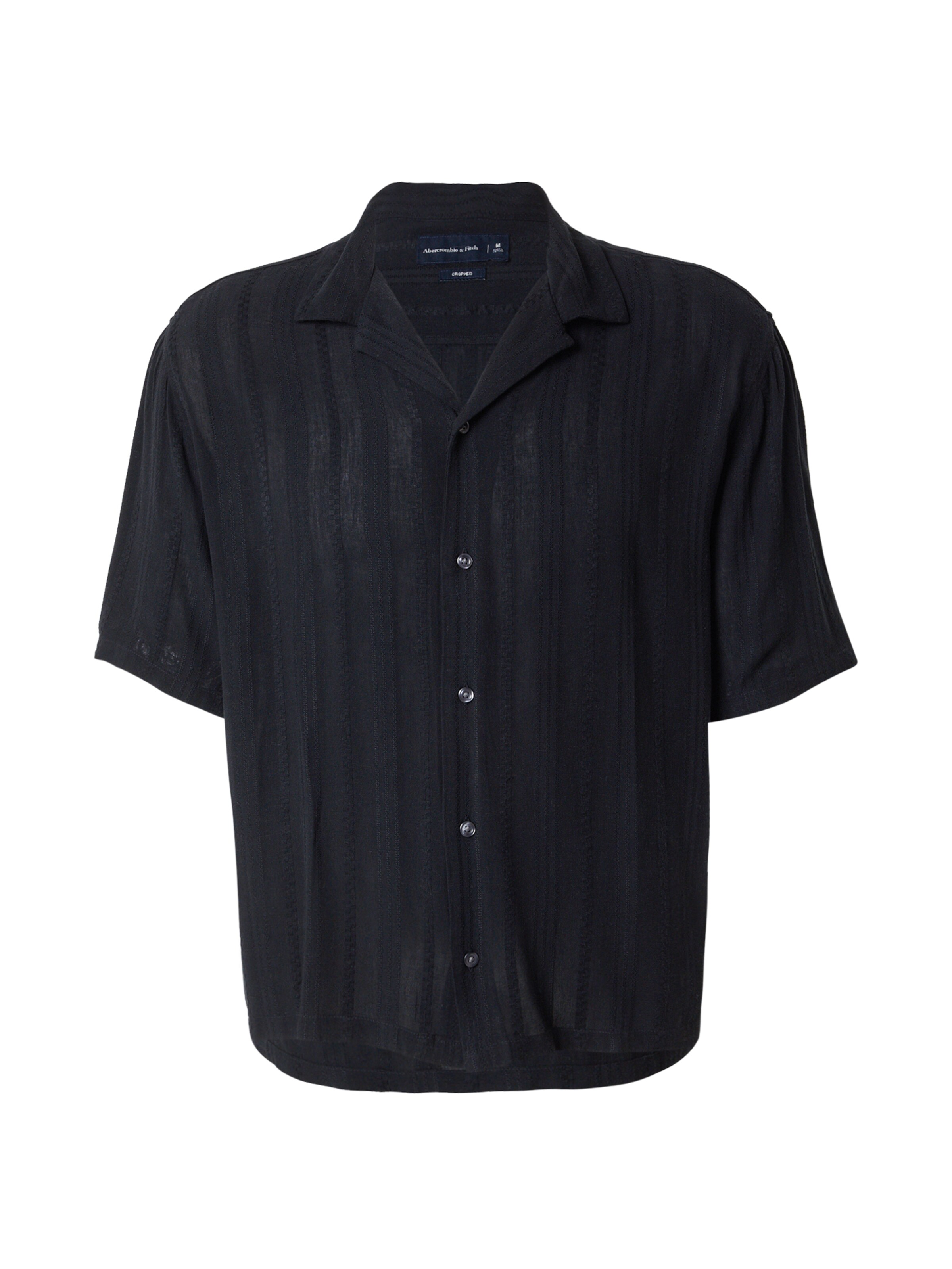 Abercrombie & Fitch Рубашка в Черный: спереди