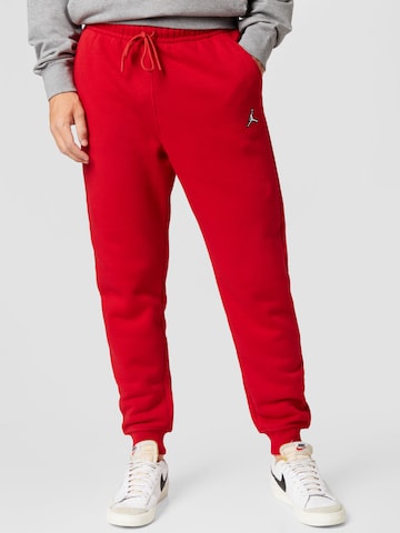 Jordan - Tapered Calças em vermelho: frente