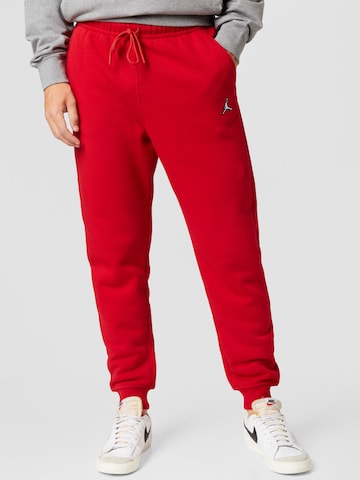 Effilé Pantalon Jordan en rouge : devant