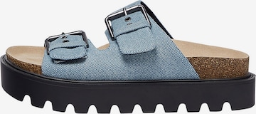 Pull&Bear Mule in Blue