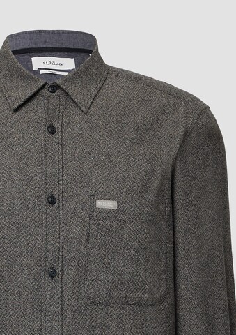 s.Oliver Regular Fit Hemd in Grau