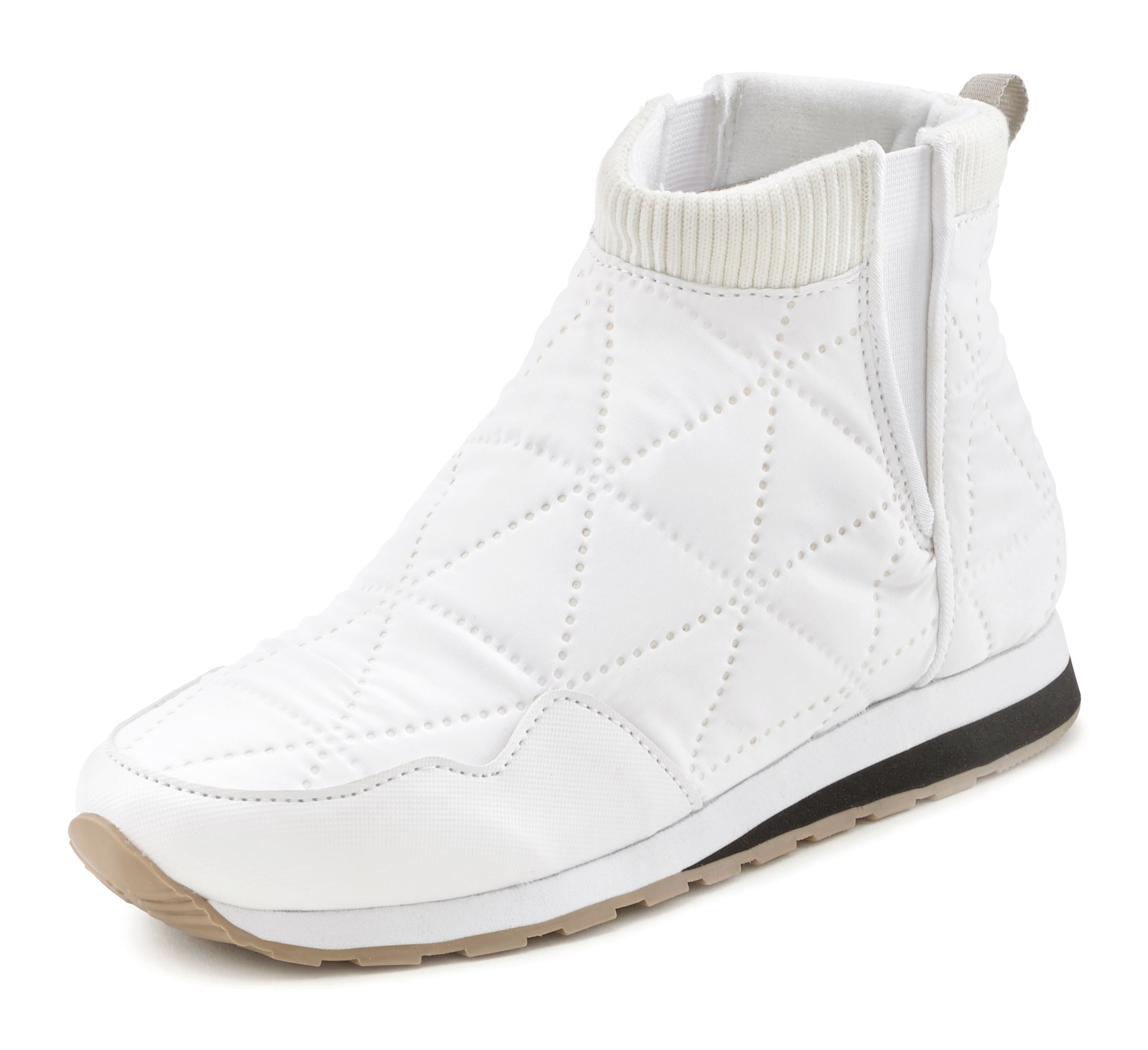 LASCANA Ankle Boots in White: front