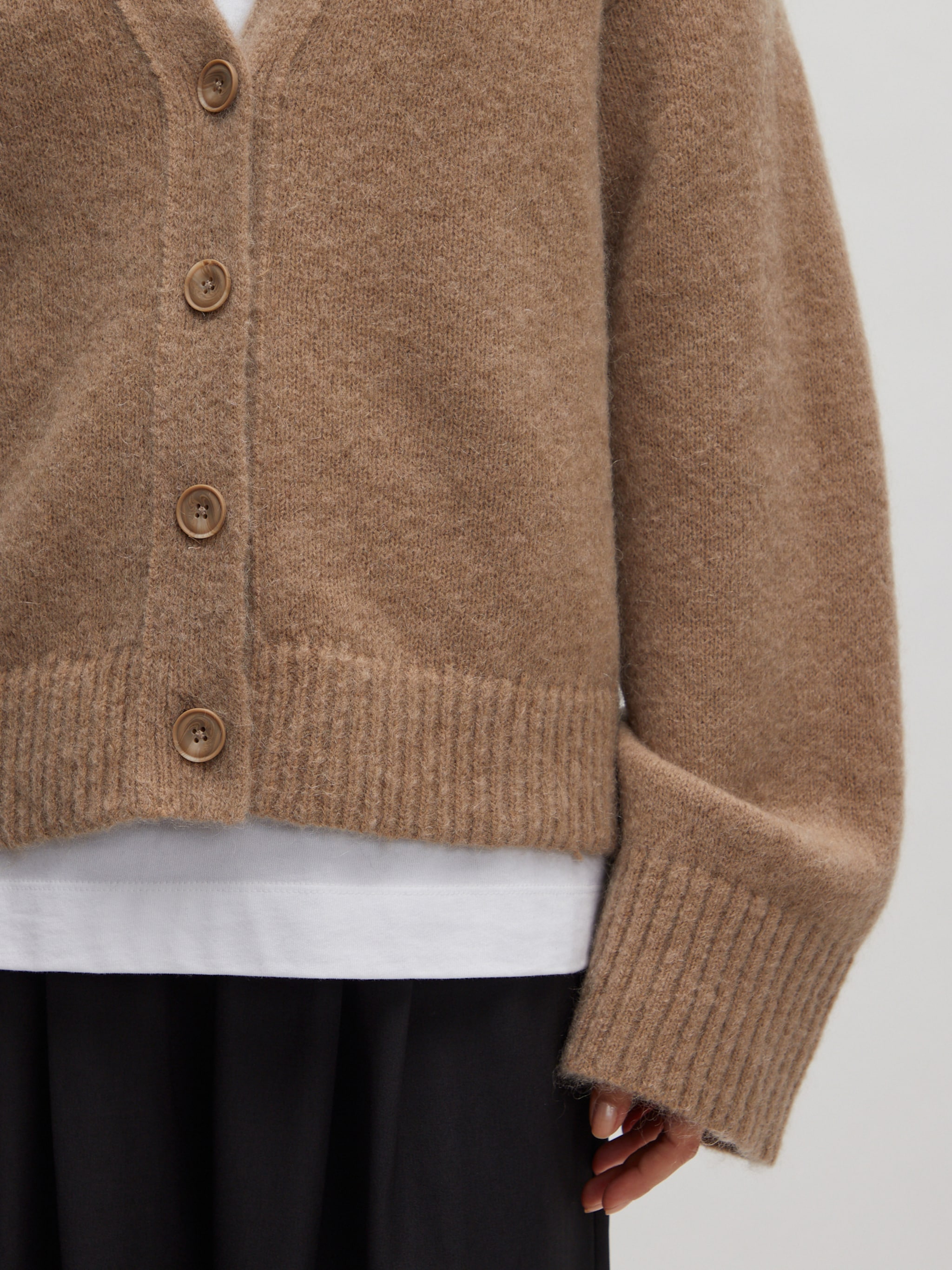EDITED Producten Gebreid vest 'Onorina' Bruin