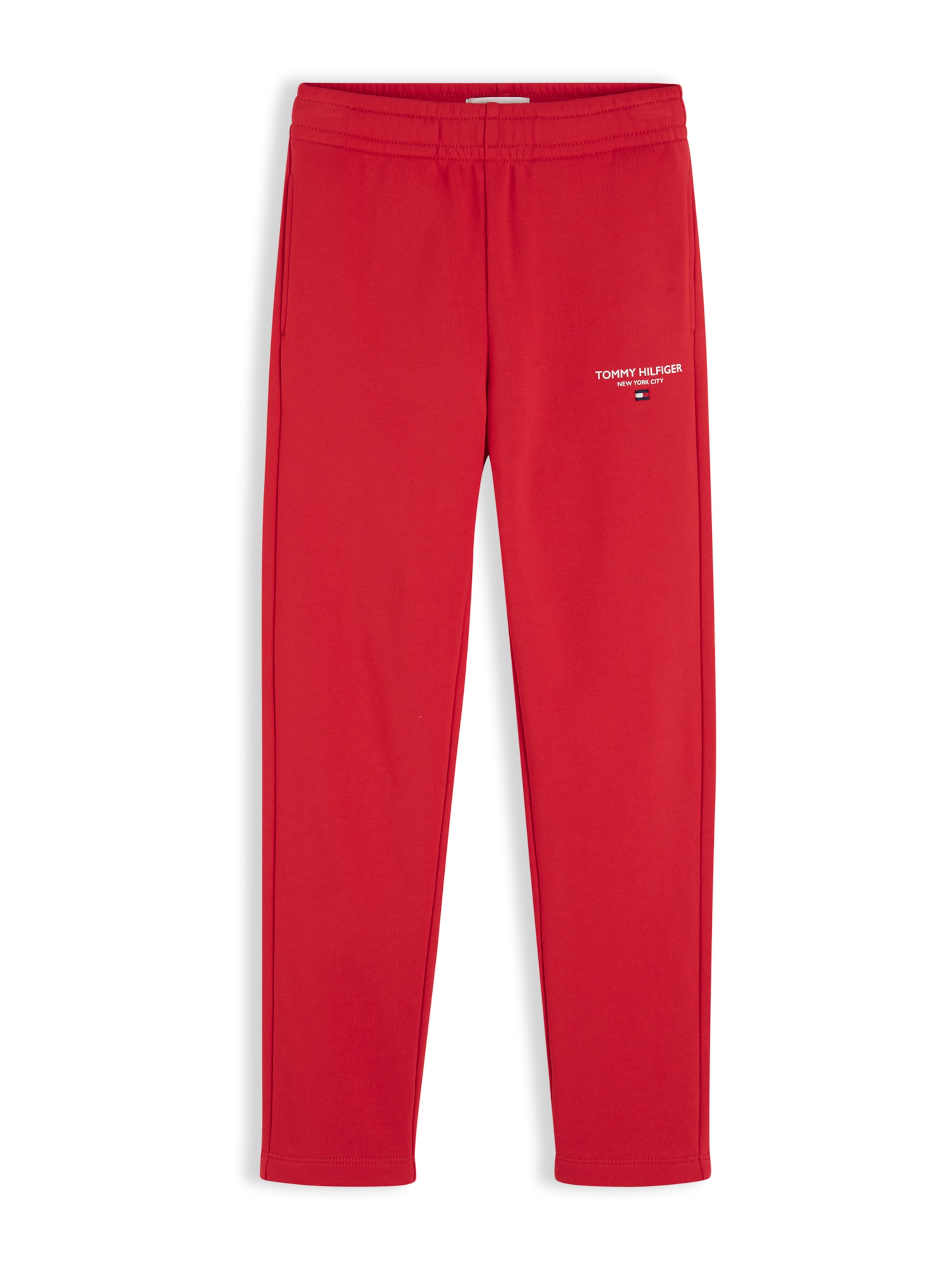 TOMMY HILFIGER Regular Trousers 'ESSENTIAL' in Red: front