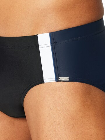SCHIESSER Bathing trunks ' Ocean Swim ' in Black