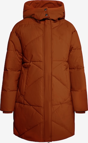 usha WHITE LABEL Winter Coat in Brown: front