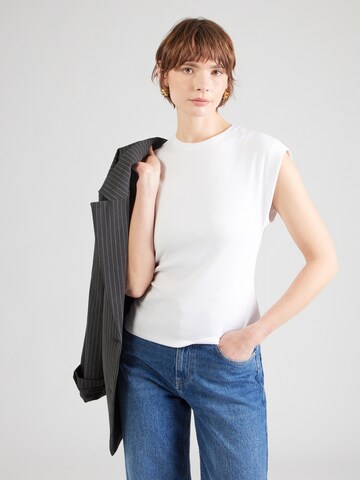 Tricou 'Bianca' de la ABOUT YOU pe alb: față