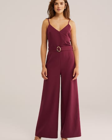 WE Fashion Kombinezon | rdeča barva: sprednja stran