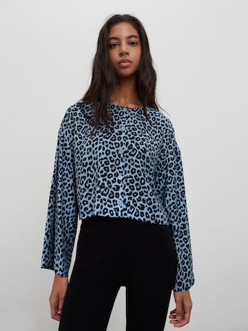 EDITED Blouse 'Birgit' in Blauw: voorkant