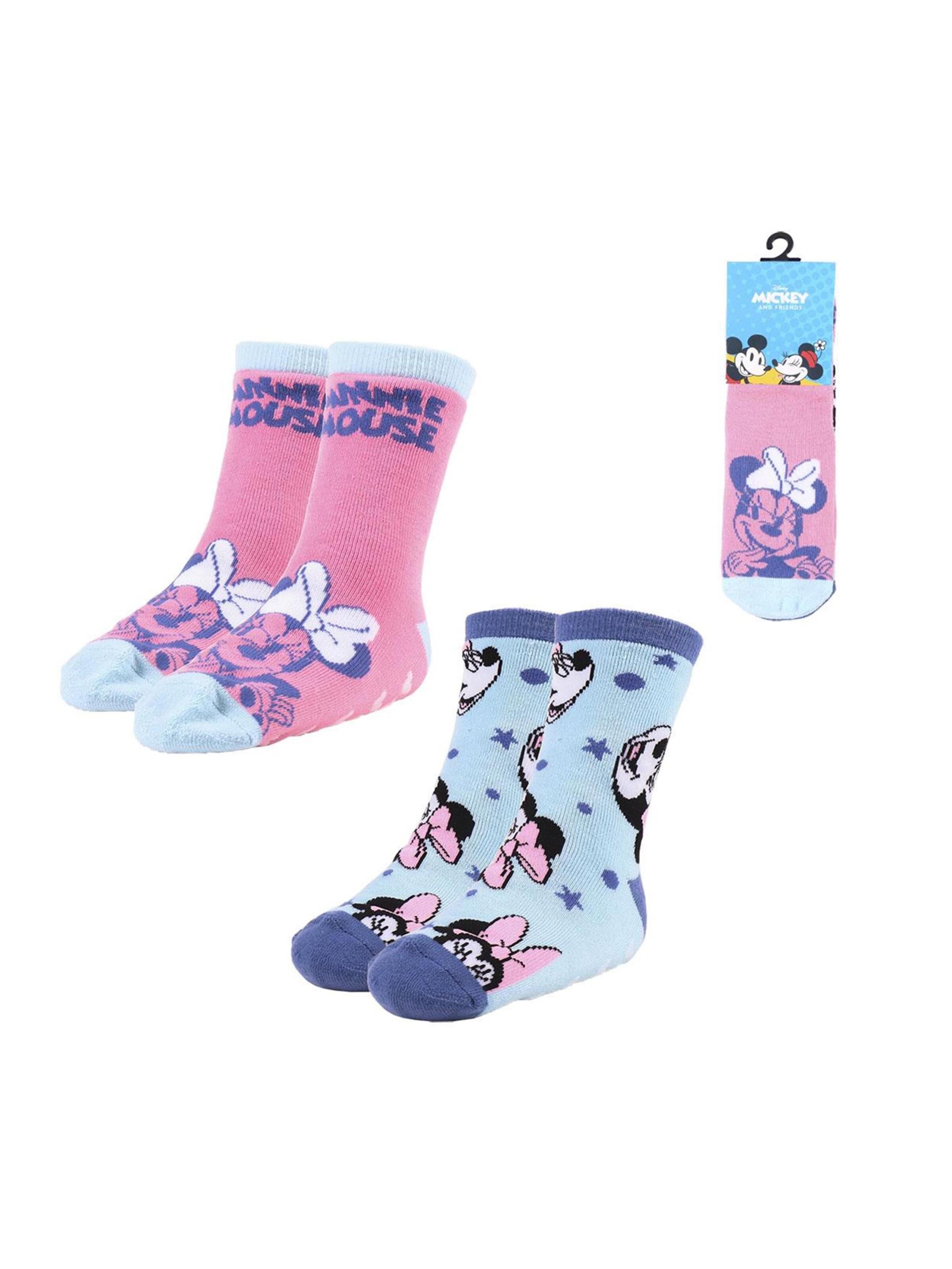Chaussettes 'Anti-Rutsch-Socken 2 Stück Minnie' DISNEY en mélange de couleurs : devant