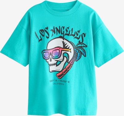 Next T-Shirt in 98 in türkis / dunkellila / schwarz / weiß, Produktansicht