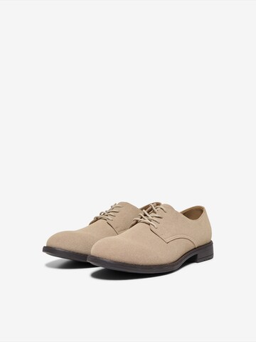 bēšs Only & Sons Kurpes ar šņorēm 'ONSPETER'