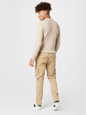 TOM TAILOR Regular Cargo trousers 'Travis' in Beige