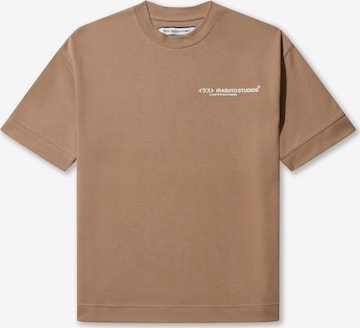 T-Shirt 'Tanjun' Irasuto Studios en marron : devant