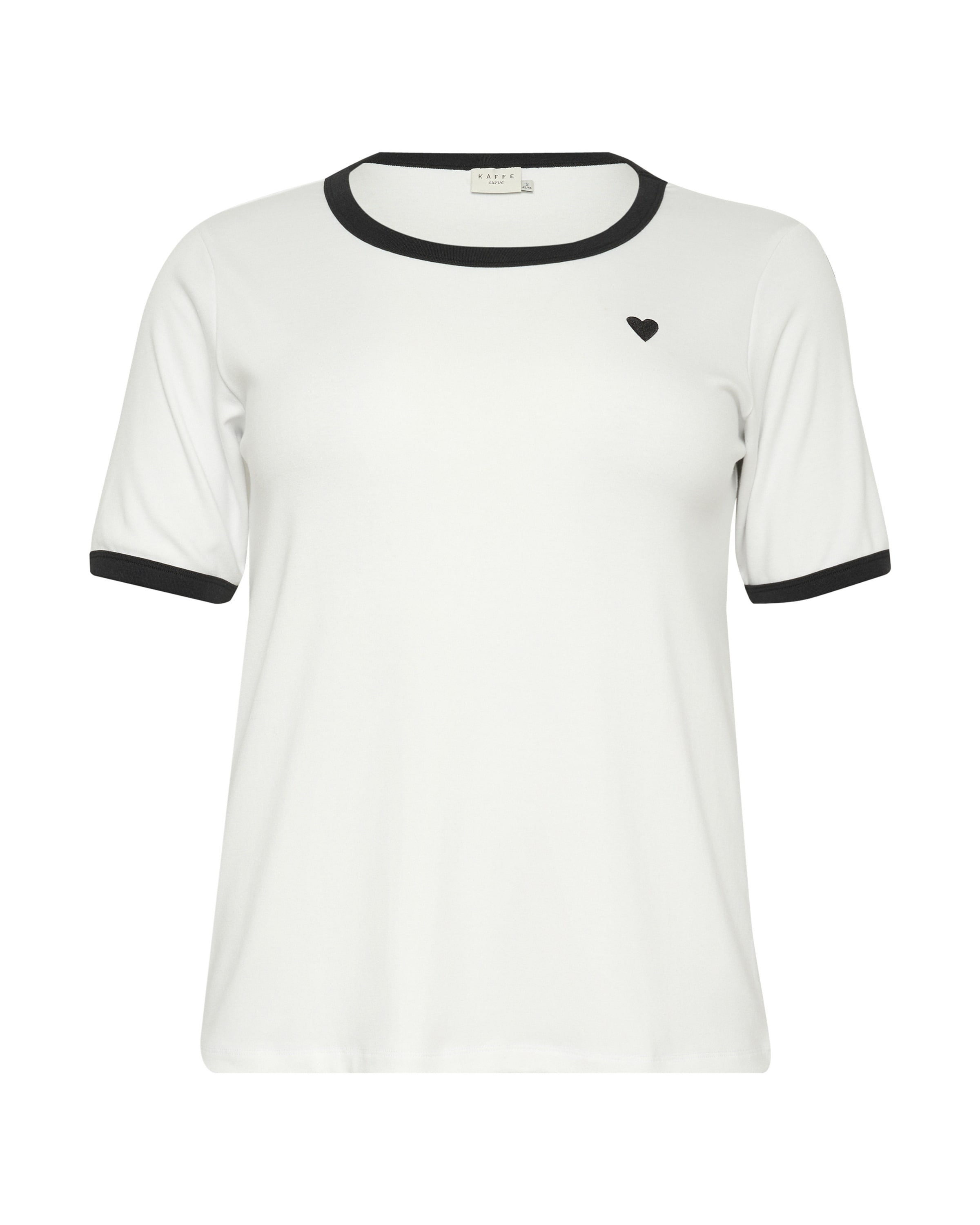 KAFFE CURVE - Camiseta en blanco: frente