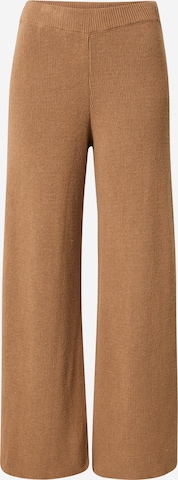 NU-IN Wide leg Trousers in Brown: front