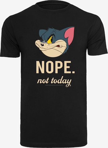 F4NT4STIC T-Shirt 'Tom und Jerry Nope Not Today' in Schwarz: Vorderseite