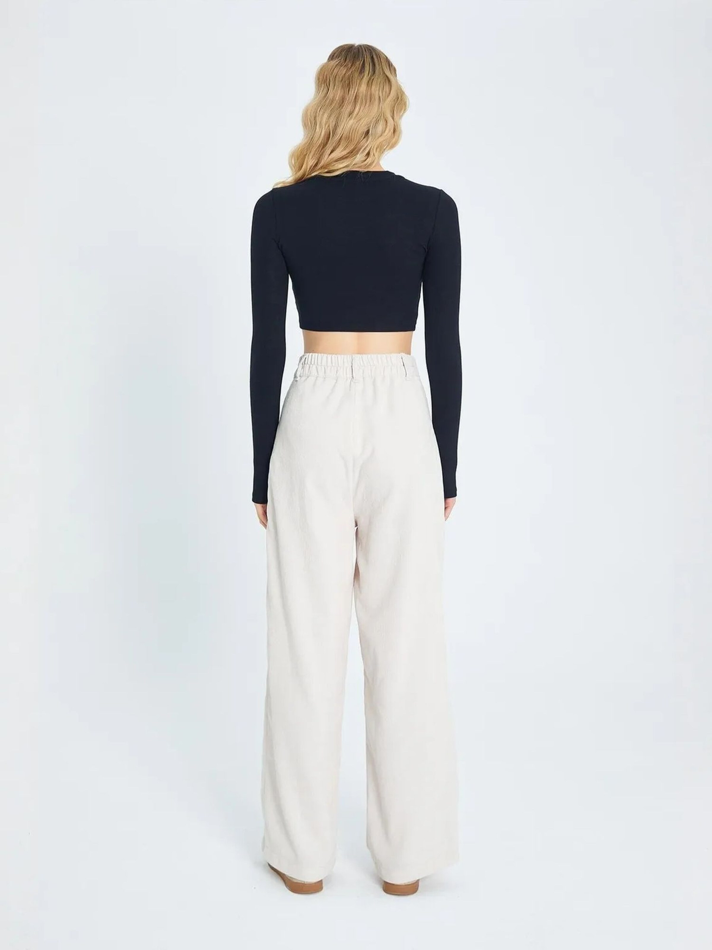 MixRay Wide Leg Hose in Weiß