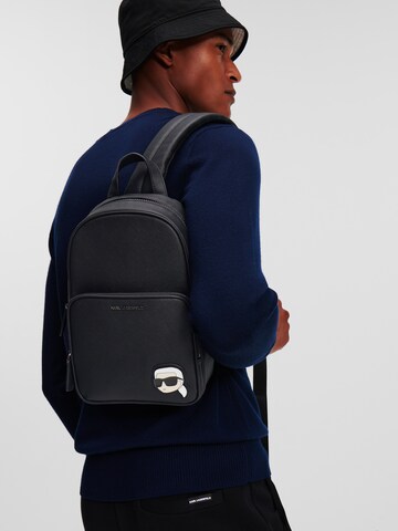 Karl Lagerfeld Backpack 'Ikonik Kore' in Black