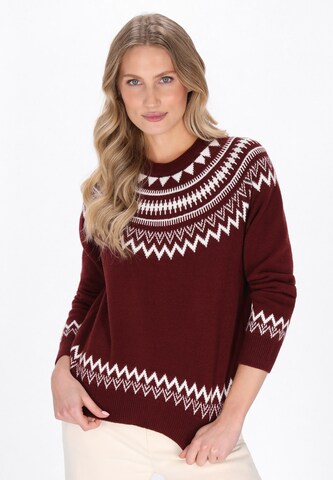 DreiMaster Maritim Sweater in Red: front