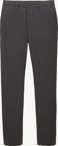 Coupe slim Pantalon chino TOM TAILOR en gris : devant