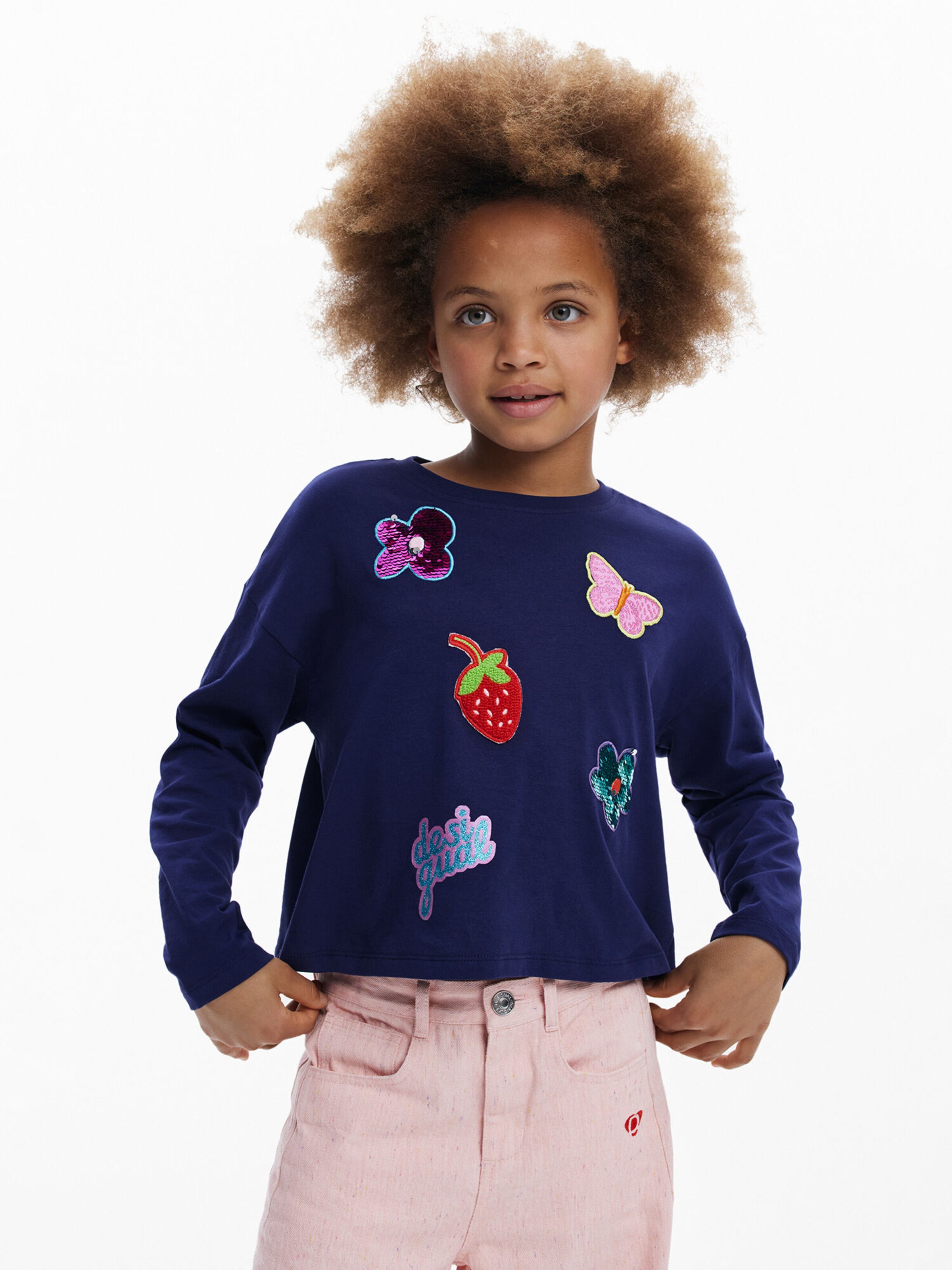Urban Backwoods T-Shirt Für Kinder – Langarm, Regular Fit, 100 % Baumwolle, Mit Druck