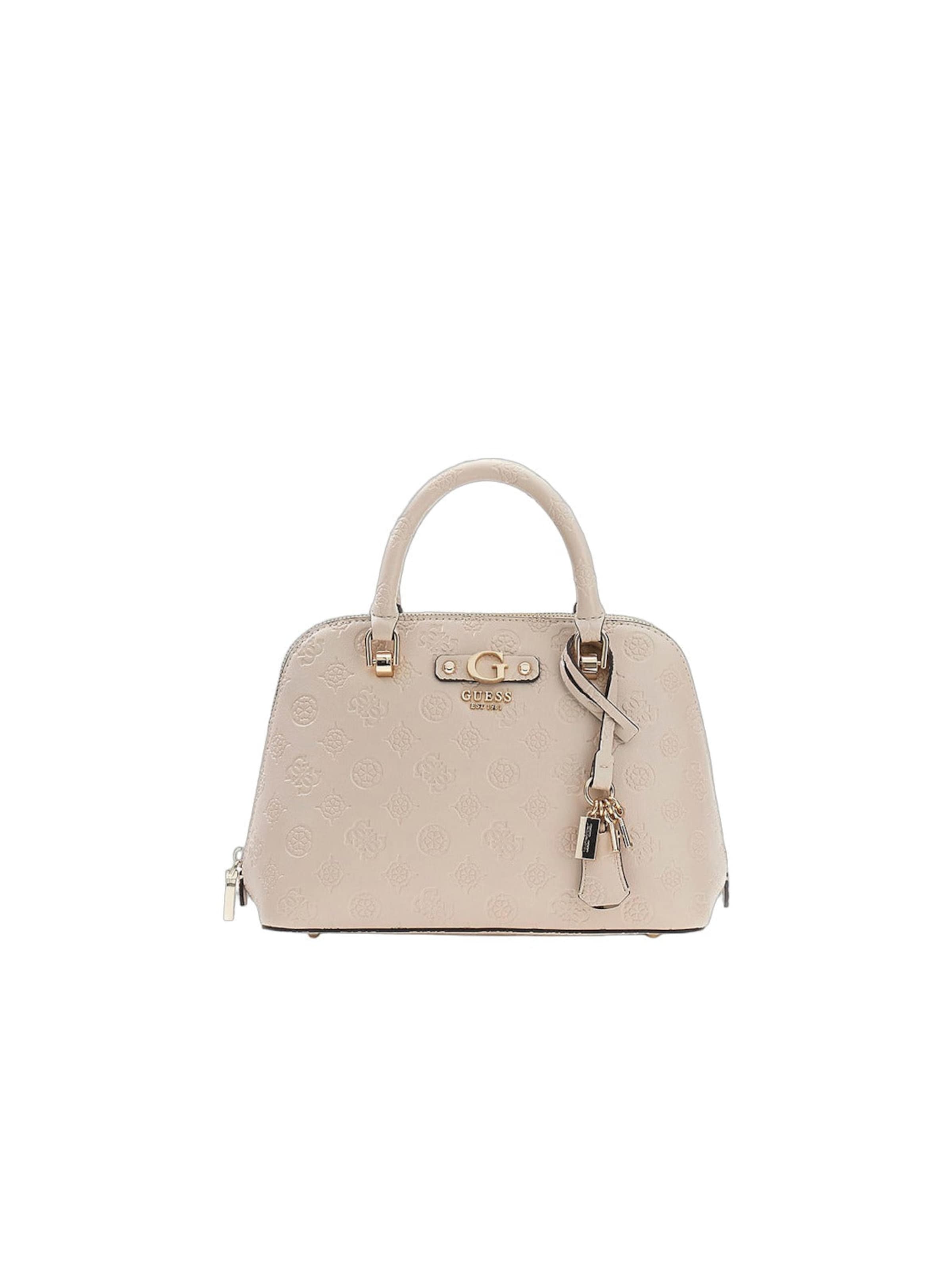 One Size dydžio Rankinė 'Guess Sac Bandoulière Dita Dome Satchel Light Taupe Logo' iš GUESS, spalva – šviesiai ruda, Prekių apžvalga