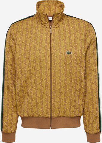 Veste de survêtement LACOSTE en jaune : devant