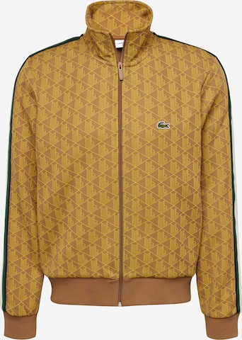 Veste de survêtement LACOSTE en jaune : devant