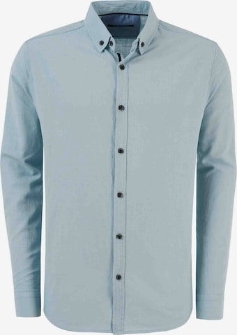 Buratti Regular fit Button Up Shirt in Blue: front