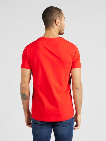 TOMMY HILFIGER Slim Fit T-Shirt in Rot