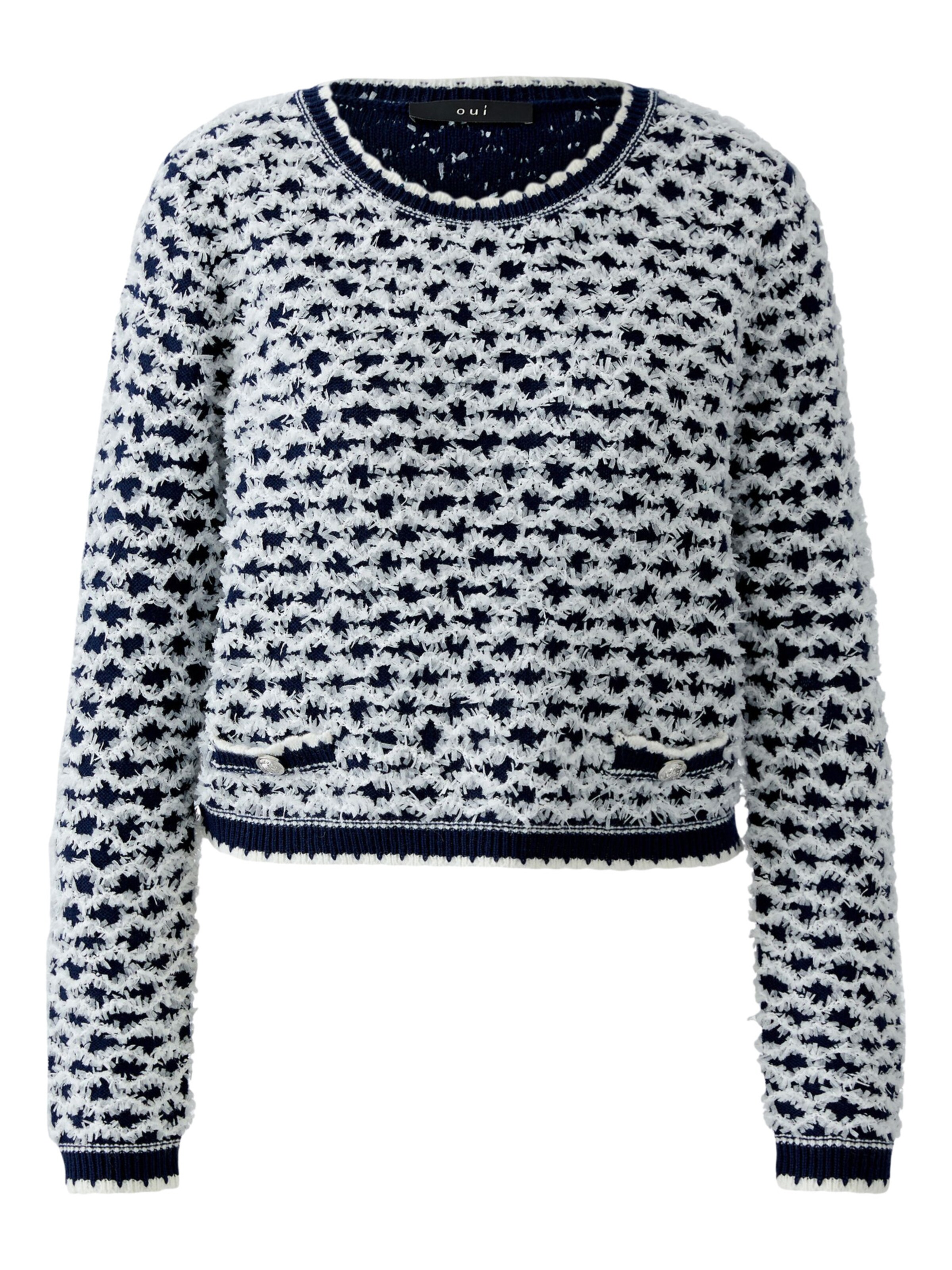OUI Pullover in Blau: Vorderseite