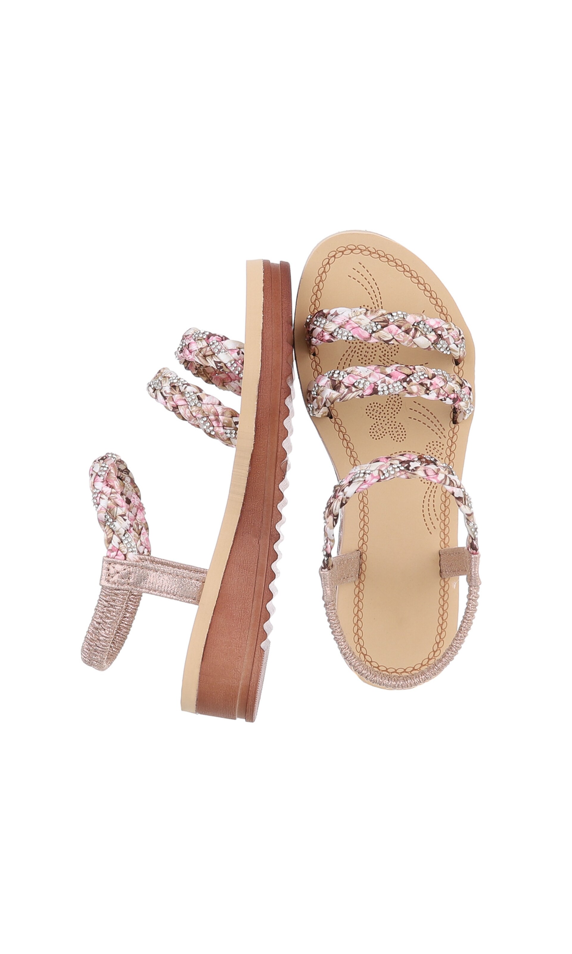 Ital-Design Strap Sandals in Pink