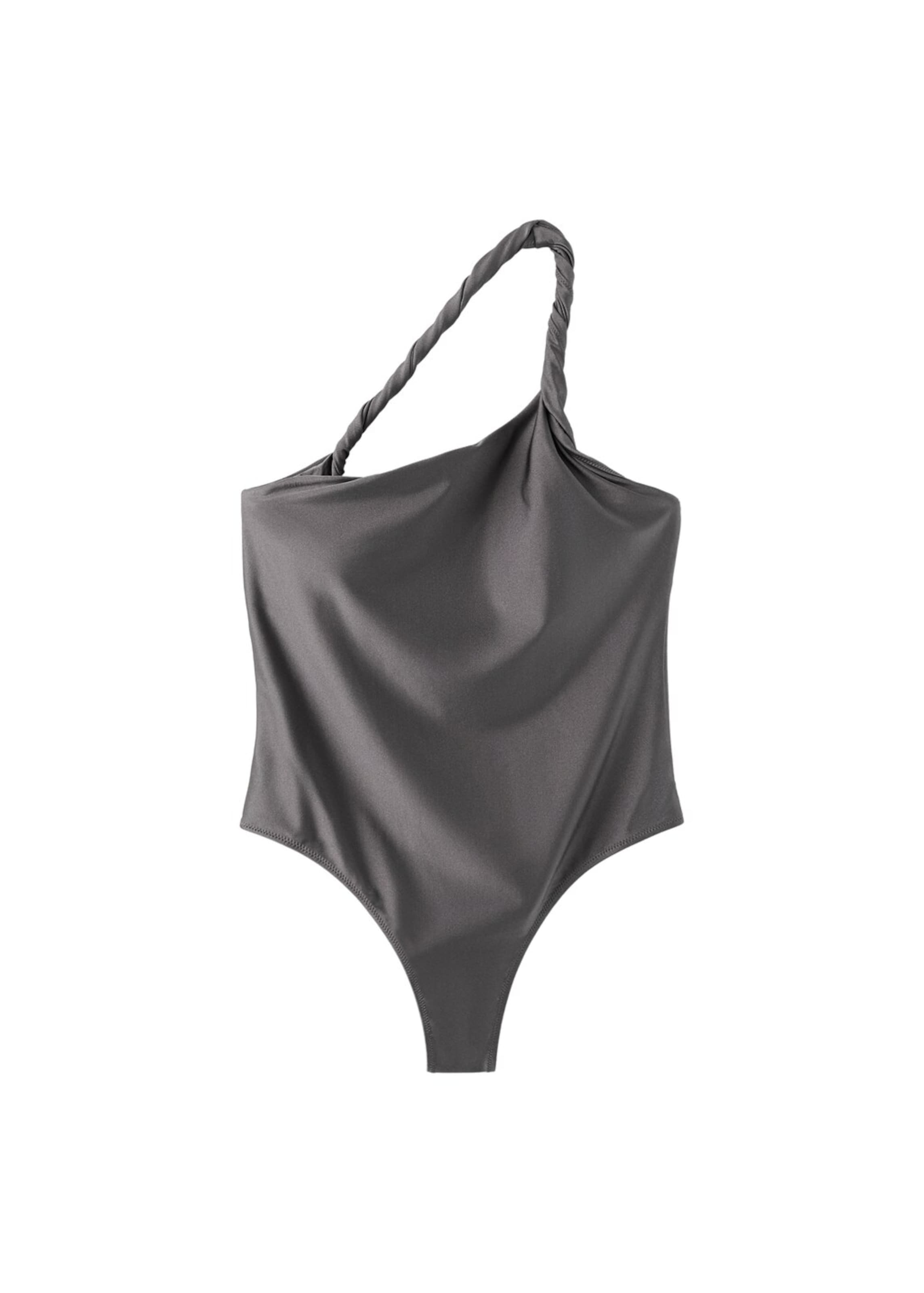 MANGO Swimsuit 'Rox' in Grey: front