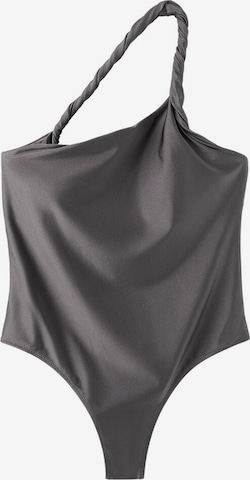 MANGO Swimsuit 'Rox' in Grey: front