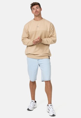 INDICODE JEANS Sweatshirt 'Bridge' in Beige