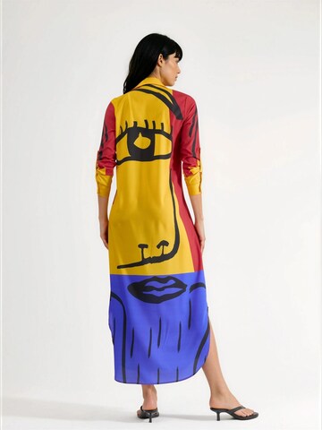 Abito camicia di MSN Collection in colori misti