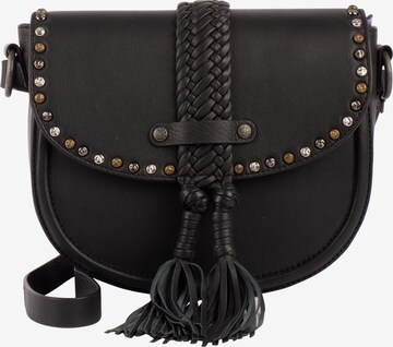 DreiMaster Vintage Crossbody Bag 'Incus' in Black: front