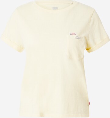 LEVI'S ® T-shirt 'MARGOT' i gul: framsida