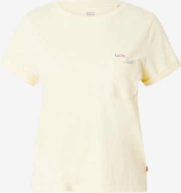 Tricou 'Graphic Margot Pocket Tee' de la LEVI'S ® pe galben: față